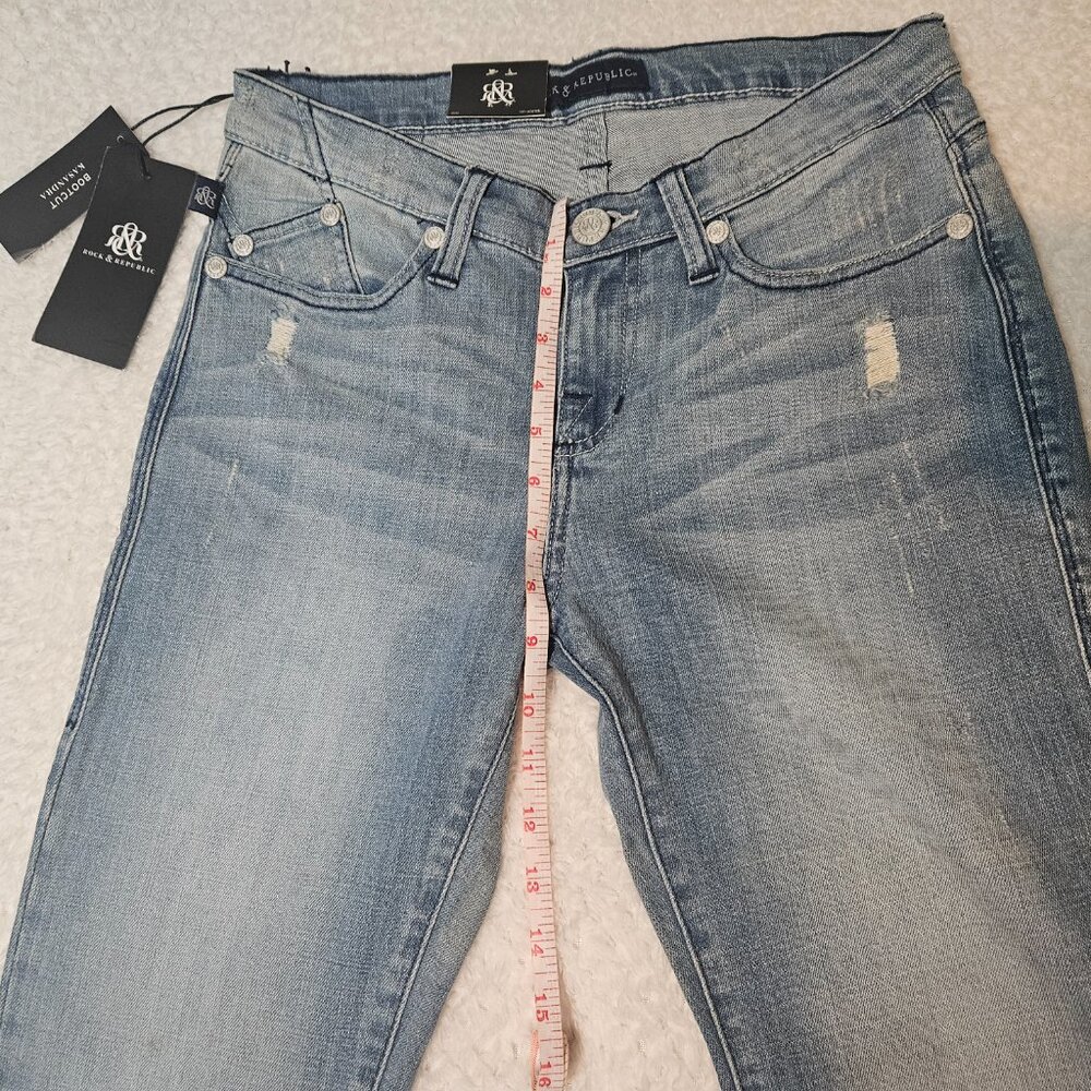 ROCK & REPUBLIC Womens Kasandra Bootcut Jeans - Size 6M - Picture 11 of 13